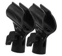Kisangel 2pcs Microphone Clip Holder Plastic Mic Clip for Microphone Holders Mic Stand Clip