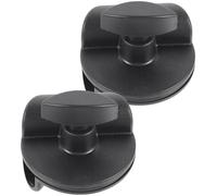 Kisangel 2pcs Microphone Holder Mic Clamp Rotatable Adjustable Angle Black Sturdy Metal and Plastic Vertical and Horizontal Use for Stage Shows