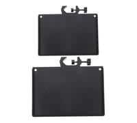 Kisangel 2pcs Microphone Sound Card Tray Set with Universal Microphone Mount and Adjustable Storage Holder, Large (24×17.5cm) and Small (20×14cm) Trays for Live Broadcast, Studio, and Desk