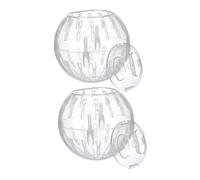 Kisangel 2pcs Mini Rolling Ball Toy for Hamsters Guinea Pigs Gerbils Exercise Ball Boredom Breaker for Small Pets