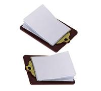 Kisangel 2Pcs Miniature Clipboard Dollhouse Writing Board Accessories for DIY Projects Stationery Supplies Realistic Doll Clipboards for Imaginative Play and Decoration