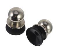 Kisangel 2Pcs Mobile Game Controller Buttons Metal Shortcut Triggers for Phone and Tablet Large Shooting Aim Key Portable Lightweight Gaming Assist Silver