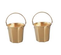 Kisangel 2pcs Multi-purpose Stainless Steel Bucket Portable Water Milk Barrel Handle for Easy Carrying