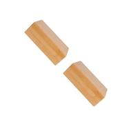 Kisangel 2pcs Natural Bamboo Yoga Block Beginner Yoga Tool Flexible Exercise Accessory Brick