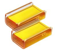 Kisangel 2pcs Natural Rosin for Violin Cello High Viscosity Rosin Accessory Storage Boxes for Beginners