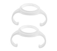 Kisangel 2pcs Nursing Bottle Scald Handle Grip Ergonomic Feeder Handle for Effortless Holding Compatible with Pigeon Generation Bottles Convenient Removable Design for Easy Cleaning