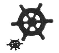 Kisangel 2pcs Ocean Theme Cast Iron Cabinet Handles Coastal Wardrobe Drawer Pulls for Kitchen Furniture Nautical Style