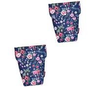 Kisangel 2pcs Organiser Bag for Diapers Fashion Printing Storage Organiser Scented Nappy Sacks