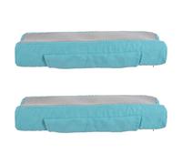 Kisangel 2pcs Padded Armrests for Wheelchair and Gaming Chair, Plush Sponge Material Steadfast Attachment and Minimized Local Pressure, for Office and Desk Use by Elderly