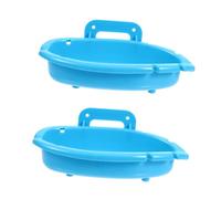 Kisangel 2pcs Parrot Bathtub Bird Cleaning Shower Basin Heavy Duty Pet Bathing Tub Bird Water Bath