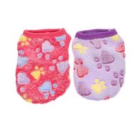 Kisangel 2Pcs Pet Costumes Rabbit Clothes for Dogs Lightweight Bunny Vests Adorable Apparel for Parties and Walks Xxs Purple and Premium Fleece Material