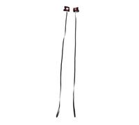 Kisangel 2pcs Pet Harness Leash for Guinea Pig Ferret Hamster Red Black Adjustable Breathable Animal Chest Strap for Small Pets for Outdoor Walking