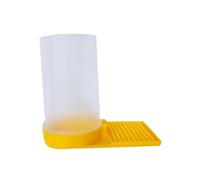 Kisangel 2PCS Plastic Bee Feeders for Beekeeping Large Capacity Food and Water Feeding Box with Clear Design to Reduce Drowning Risk Multi Function Bee Nest Door Feeder for Apiculture Use