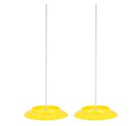 Kisangel 2pcs Plastic Juggling Plates With Sticks Juggling Discs Stage Performance Props For Game Toys And Circus Skills Playing Games Party Favors