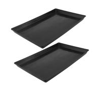 Kisangel 2pcs Plastic Pet Cage Tray Thickened Replacement Base for Dog Rabbit Small Animal Crates Sturdy Indoor Liner Pan Easy to Clean Large Capacity