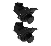 Kisangel 2Pcs Plastic Push Button Door Latch Keyless Mechanical Cabinet Lock Push Click Drawer Latch for Rv Cupboard Office Desk Handle Compartment