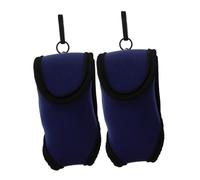 Kisangel 2PCS Portable Golf Ball Bag with Tee Holder Pouch Weather-Resistant Blue Golf Ball Organizer for Practice and Tournament Storage Convenient Compact Golfing Accessory Case
