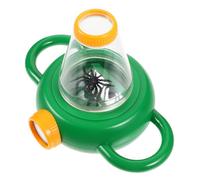 Kisangel 2pcs Portable Insect Observation Box with Magnifying Cover Sturdy Plastic Biology Viewer for Educational Exploration Kit for Insects Leaves Flowers and Minerals Green