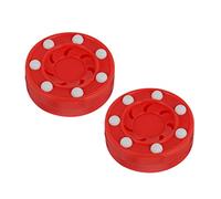Kisangel 2pcs Professional Roller Hockey Pucks for Training and Design for Accurate Shots and Quick Passing Suitable for Players Teams and Clubs