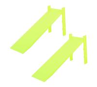 Kisangel 2Pcs Random Color Plastic Inclined Plates for Physics Experiments Teaching Tools for Mechanics Enhance Observation Analytical Skills for Classroom Learning Random Color