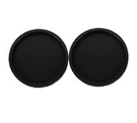 Kisangel 2Pcs Reptile Food and Water Bowl Set Black Crawler Dish for Tortoises Lizards and Snakes Sturdy PET Supplies for Feeding and Drinking