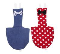 Kisangel 2pcs Reusable Bird Diaper Flight Suit for Cockatiel and Parrot Breathable Lightweight Pet Clothing Skin-friendly Design with Cute Bowknot for Daily Wear and Cleanliness