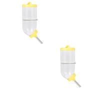 Kisangel 2pcs Safe Material Water Bottle 500ml Auto Feeder for Hamsters Rabbits Small Pets