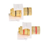 Kisangel 2pcs Screw Type Banana Plug Speaker Wire Connectors with Binding Post for Audio Systems Spiral Design for Enhanced Signal Transmission and Easy Maintenance Compatible