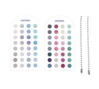 Kisangel 2pcs Seasonal Color Coordination Helper - Clear Acrylic Personal Color Palette Reference Cards - Fashion Styling Guide for Clothing, Makeup and Travel (Summer)