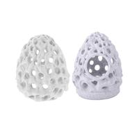 Kisangel 2pcs Shrimp Dome Hide: Aquarium Shrimp Shelter House Multi-hole Breeding Cave Betta Fish Habitat Hideaway Fish Tank Decor Ornament Accessories