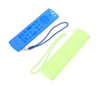 Kisangel 2pcs Silicone Remote Controller Cover Compatible with Fire Tv Stick Soft Protective Shell with Accurate Cutouts the Blue for Easy Finding and Use