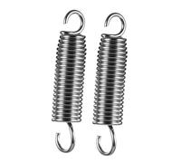 Kisangel 2pcs Stainless Steel Bass Drum Pedal Springs Replacement for Percussion Foot Pedal Easy Assembly and Effortless Installation Silver