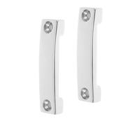 Kisangel 2pcs Stainless Steel Webbing Fixing Plate for Boat Rigging Strap Clamp Anchor with High Strength for Kayak Yacht Hardware Easy Installation