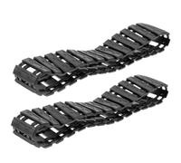 Kisangel 2pcs Tank Track Replacement for DIY Robot and Rc Tank Models Easy to Install Tracks with Excellent Traction for Various Terrains Lightweight and Practical Repair Parts