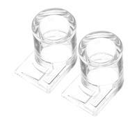 Kisangel 2Pcs Transparent Reptile Water Bowls Ant Feeder Station for Bearded Dragons Tortoises and Lizards with Acrylic Design Easy to Clean and Monitor Water Levels