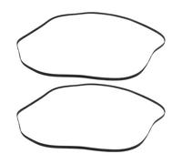 Kisangel 2pcs Turntable Belt Replacement Flat Rubber Record Player Drive Belt with Elasticity for Vinyl Turntable Accessories Compatible with Belt-driven Phonographs