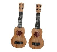 Kisangel 2pcs Ukulele Educational Musical Instruments for Fun Guitar for Music Cognition and Creative Play Safe Realistic Design for Birthdays Parties