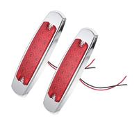Kisangel 2pcs V Trailer Side Marker Light Plastic Electroplated Signal Lamp | Truck Drivers and Trailer Owners, Suv and Camper Marking, Harsh Weather Driving