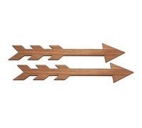 Kisangel 2pcs Vintage Wooden Arrow Wall Decor for Mailbox Rustic Garden Sign Plaques with Smooth Safe Finish Weather-resistant Hanging Ornaments for Entryway Charming Home Wall Art