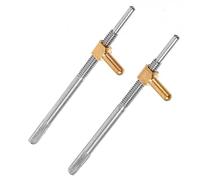 Kisangel 2Pcs Violin Bow Tail Adjustment Screw Metal Replacement Part Compact Size for Violin Bow Frog Repair Suitable for Orchestral String Instruments