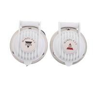 Kisangel 2pcs Windlass Foot Switch White Heavy Duty Boat Anchor Winch Replacement Ergonomic Deck Pedal Control for Rapid Anchor Management and Wide System Compatibility
