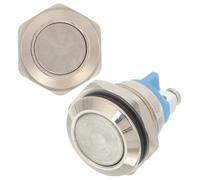 Kisangel 2pcs Wired Doorbell Button Kit Replacement with Nickel-Plated Copper Push Buttons Easy Installation Household Door Bell Ringer Compatible with Doorbells