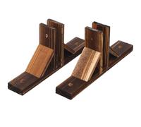 Kisangel 2pcs Wood Fence Base for Garden Fences with Polished Surface for Outdoor Patio and Balcony Stability