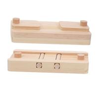 Kisangel 2pcs Wooden Foraging for Small Animals Detachable Hamster and Rabbit Treat Storage Box Creative Food Hidden Puzzle for Mental Stimulation and Boredom Relief