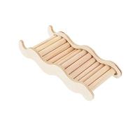 Kisangel 2pcs Wooden Hamster Climbing Ladder Animal Accessory Wooden Suspension Bridge for Rabbit