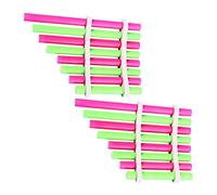 Kisangel 2set Homemade Panpipe Diy Student Science Experiment Toy Educational Musical Instrument Pan Flute Toy for Boys and Girls Learning and Fun Play