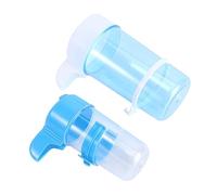 Kisangel 2sets Chicken Accessories Chicken Treats for Hens Poultry Drinker Automatic Drinking Water Food Bowl Bird Water Bottle Garden Bird Feeder 2pcs*2