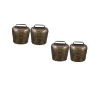 Kisangel 2sets Cow Ears Bells Set Farming Bell Accessories Hanging Decor for Sheep Horse Cow Diy Hanging Supplies 2pcs*2