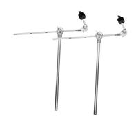 Kisangel 2sets Cymbal Boom Arm Clamp Alloy Construction Holder for Drum Set Stable Portable Extension Stand for Performances Practice