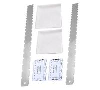 Kisangel 2sets Guitar Measuring Tape String Action Ruler Gauge Fret Rocker Tool for Electric Guitar Neck Straight Edge Luthier Tools